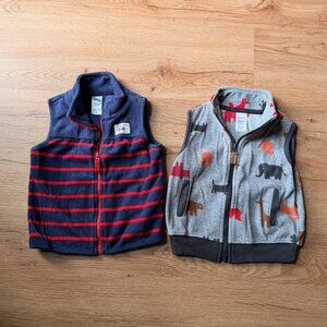 Carter's Fleece Vests - Size 12mos